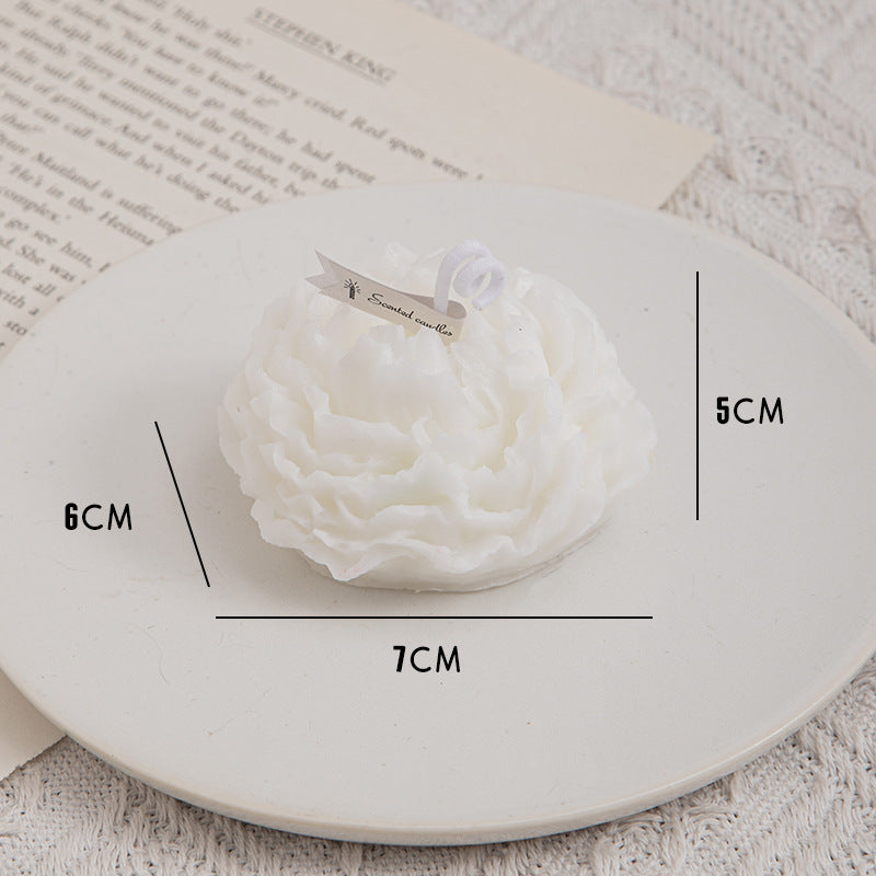 Peony Flower Aromatherapy Candle Handmade