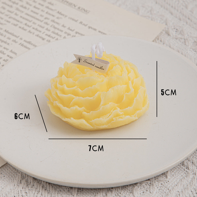 Peony Flower Aromatherapy Candle Handmade
